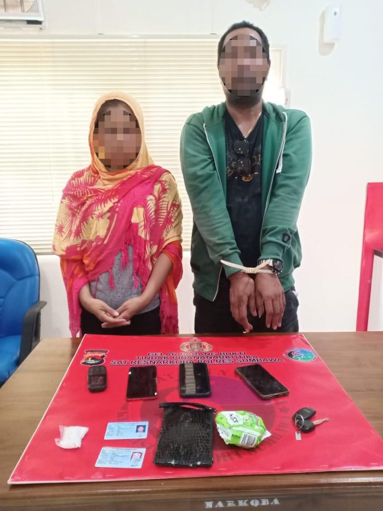 Polres Sumbawa Ciduk Suami Istri Bawa Narkoba dari Lombok ke Dompu