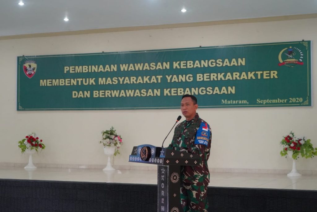 Tingkatkan Wawasan kebangsaan di kalangan Generasi Muda, Korem 162/WB Gelar Pembinaan Wasbang