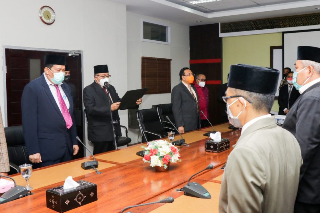 Sekda Lantik Empat Pejabat di Lingkup Pemprov NTB