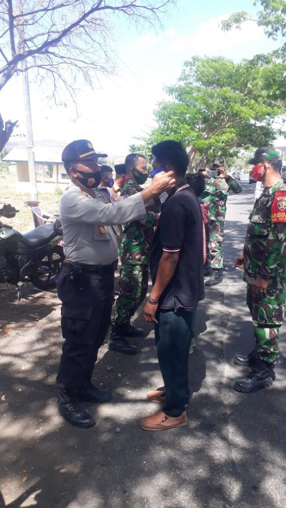 Operasi Yustisi, Kapolsek Kempo Harap Jaga Kondusifitas dan  Protokol Kesehatan