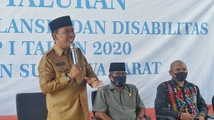 Ribuan Lansia dan Disabilitas di Sumbawa Barat Dapat Bantuan Sosial Pariri Tahap I