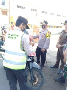 Polres Sumbawa Barat Launching Lomba Yustisi Sehat Disiplinkan Masyarakat Terapkan Protokol Kesehatan