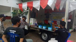 Intip Uniknya Mobil Kemitraan Polsek Jonggat Sosialisasikan Kampanye Damai