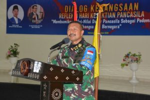 Narasumber Dialog Kebangsaan Refleksi Hari Kesaktian Pancasila, Ini Yang Disampaikan Kasrem 162/WB
