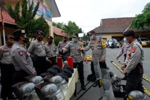 Siap Hadapi Pilkada 2020, Polres Sumbawa Laksanakan Pengecekan Sarana Prasarana
