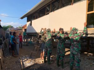 Samsudin Ucapkan Syukur Dan Terimakasih Rumahnya Direhab Dalam TMMD ke 109 Kodim 1607/Sumbawa