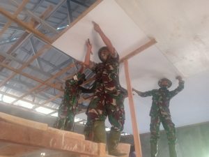 Dihari Ke 23 Satgas TMMD 109 Kodim 1607/Sumbawa, Pembangunan Mushollah Mencapai 72%