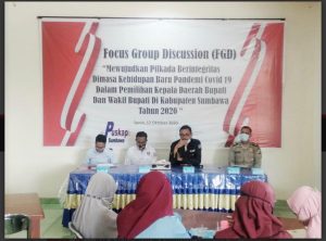 Polres Sumbawa dan Penyelenggara Pemilu Gelar Diskusi Soal Pilkada Saat Pandemi