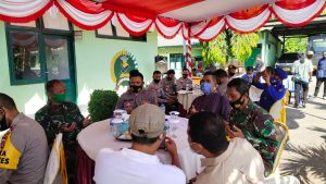 Kapolres dan Dandim adakan cofee morning dalam rangka deklarasi Dompu damai