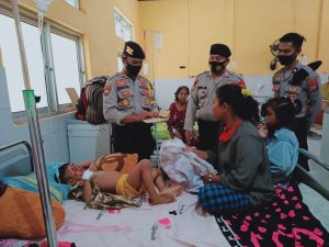 Panggilan nurani, Jama’ah masjid Polres Dompu Polda NTB Santuni bocah alami luka bakar