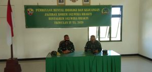 Korem 162/WB Menggelar Pembinaan Mental IdeologI Dan Kejuangan Di Kodim 1628/Sumbawa Barat