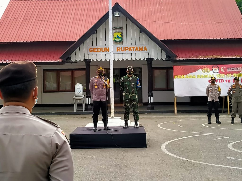Polres Sumbawa Gelar Apel Gabungan Pengamanan Libur Panjang Tahun 2020