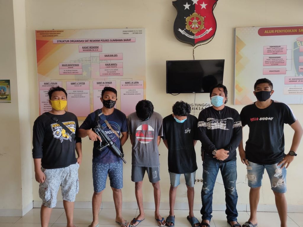 Polisi Ungkap Pencuri Handphone di Sumbawa Barat, Dua Pemuda Diamankan