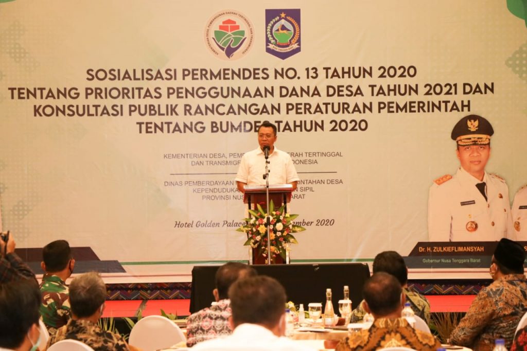 Gubernur : Melalui BUMDes Tercipta Lapangan Kerja Baru
