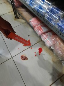Sat Reskrim Polres Dompu olah TKP penemuan janin di Minimarket
