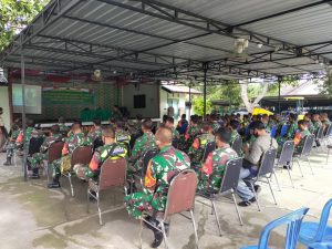 Hindari Pelanggaran dalam Bermedsos, Prajurit Kodim 1620/Loteng dapat penyuluhan hukum tentang UU ITE