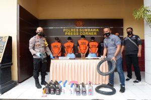 Ringkus 4 Pelaku Curat Dalam Sebulan Terakhir, Waka Polres Sumbawa Ungkap Modus Operandi Pelaku