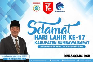 Dinas Sosial Mengucapkan Selamat Hari Lahir ke-17 Kabupaten Sumbawa Barat