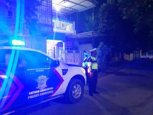 Antisipasi Kerawanan, Patroli Satlantas Polres Sumbawa Laksanakan Patroli Blue Light Dan Patroli Pemukiman