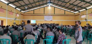300 Personil TNI Polri Sumbawa Barat Ikut Pembekalan Pengamanan TPS