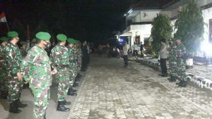 TNI – Polri Serta Pol PP Di KSB Apel Malam Dan Patroli Bersama Jelang Pilkada