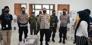 Proses Rekapitulasi Suara Berjalan Aman, Kapolres Sumbawa Barat Pantau Langsung di Tingkat PPK