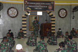 Korem 162/WB Dan Jajaran Do’a Bersama Peringati Hari Juang TNI AD Tahun 2020