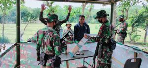 Kasrem 162/WB Tinjau Latihan MTT Penyiapan Satgas Yonif 742/SWY