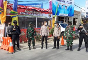 Polisi Pertebal Pengaman Pada Pergantian Tahun Baru 2020-2021 di KLU, Kapolres Terjun Cek Jalannya Ops Lilin