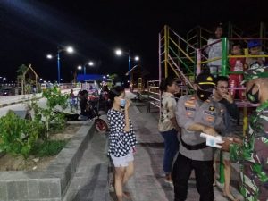 Personel Pos Yan Bandara Gelar Patroli dan Operasi Yustisi Penegakan Protokol Kesehatan Covid-19