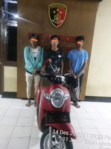 Tim Puma Polres Dompu bekuk Tiga Pria, Dua Pelaku Curat, Satu Penadah