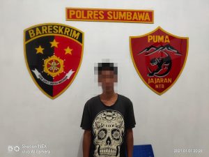 Polres Sumbawa Tangkap Pelaku Penganiayaan Pasca Malam Pergantian Tahun Baru 2021