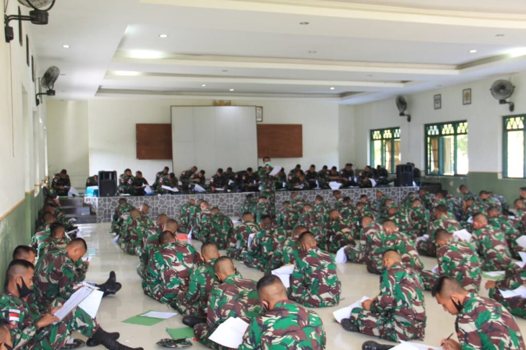 Kodam IX/Udayana Gelar Litpers Satgas Pamtas RI-RDTL Yonif 742/SWY