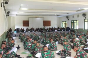 Kodam IX/Udayana Gelar Litpers Satgas Pamtas RI-RDTL Yonif 742/SWY