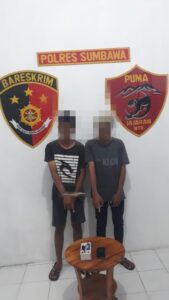 Tim Puma Polres Sumbawa Ringkus Dua Pelaku Jambret di Seketeng