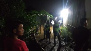 Air Sungai Meluap ke Rumah Warga, Polres Sumbawa Patroli Siaga Bencana