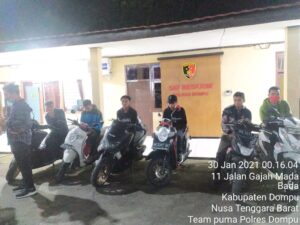 Tim Puma Polres Dompu gagalkan penyeludupan Sepeda motor bodong