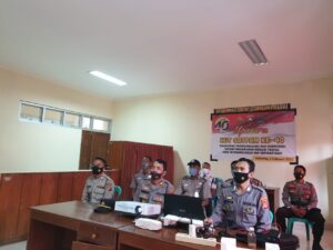 Sat Binmas Ikuti Peringatan HUT ke-40 Satpam melalui Virtual