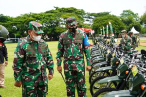 Danrem 162/WB Dampingi Kunjungan Asops Kasad Dalam Rangka Pengecekan Satgas Pamtas RI-RDTL Yonif 742/SWY