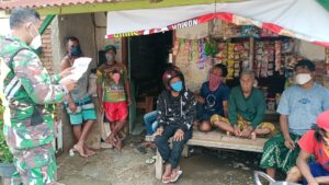 Putus Rantai Covid-19, Babinsa Koramil 1607-12/Moyo Hilir Gencar Sosialisasi Prokes