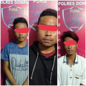 Tim Puma Polres Dompu, Amankan 3 Pelaku Curat Di Simpasai