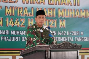 Korem 162/WB Gelar Peringatan Isra’ Mi’raj tahun 2021