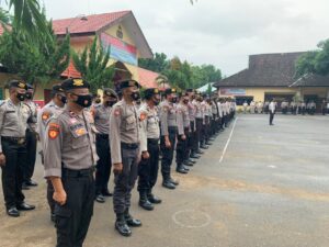Terjunkan Ratusan Personel, Kapolres Sumbawa Berharap Pleno Penetapan Berjalan Lancar