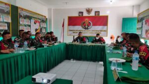 Satu Bulan di Perbatasan, Satgas Pamtas RI-RDTL Sektor Timur Gelar Apel Danpos Pertama