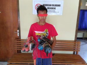 Respon Cepat Polsek Pajo Amankan Terduga Maling Di Gudang Meubelair