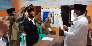 Camat Poto Tano Apresiasi Pelantikan dan Pengambilan Sumpah Perangkat Desa Tua Nanga