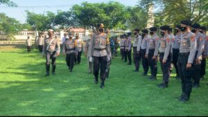 Kapolres Lombok Utara Pimpin Upacara Gelar Pasukan Ops Keselamatan Rinjani 2021