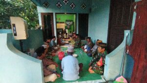 Satgas Yonzikon 13/KE Gelar Doa Bersama Dengan Warga Desa Bolo