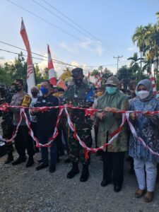 Danrem 162/WB Resmikan Jembatan Kartika Eka Paksi Desa Bolo-Rade