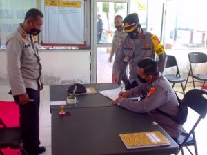 Tim Supervisi Ops Ketupat Rinjani 2021 Polda NTB Tinjau Kesiapan Posyan di Pelabuhan Poto Tano KSB